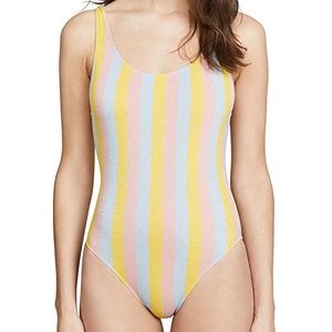 SOLID & STRIPED One Piece Bathing Suit